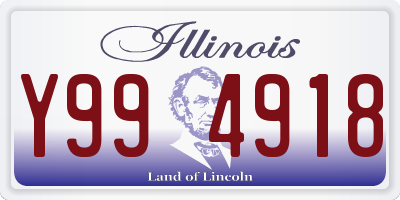 IL license plate Y994918