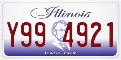 IL license plate Y994921