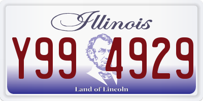 IL license plate Y994929