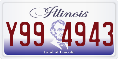 IL license plate Y994943