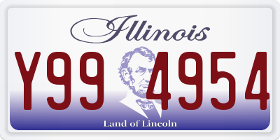 IL license plate Y994954