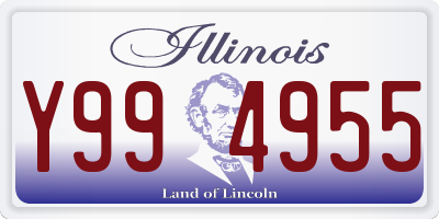 IL license plate Y994955
