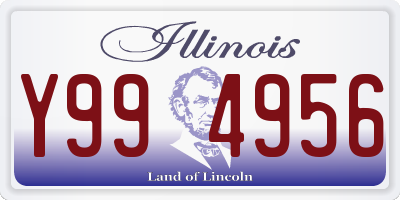 IL license plate Y994956