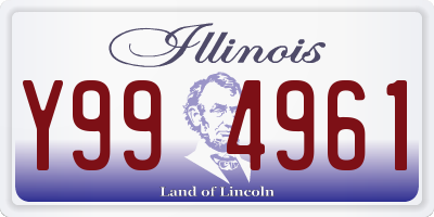 IL license plate Y994961