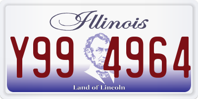 IL license plate Y994964
