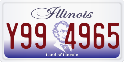 IL license plate Y994965