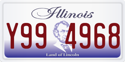IL license plate Y994968