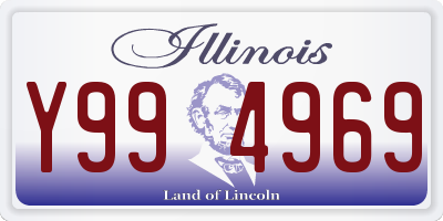 IL license plate Y994969
