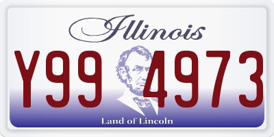 IL license plate Y994973