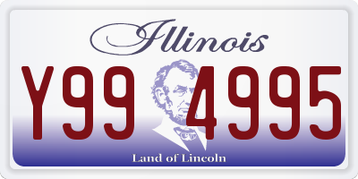 IL license plate Y994995