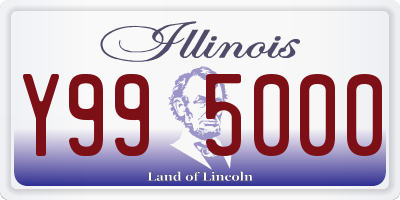 IL license plate Y995000