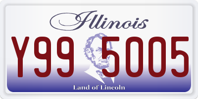 IL license plate Y995005