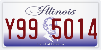 IL license plate Y995014