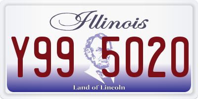 IL license plate Y995020
