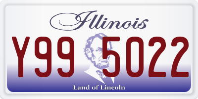 IL license plate Y995022