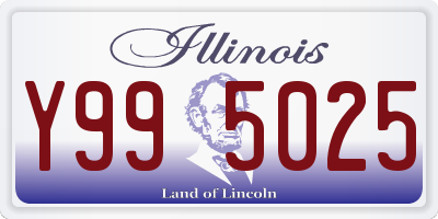IL license plate Y995025