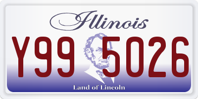 IL license plate Y995026