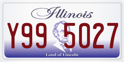 IL license plate Y995027