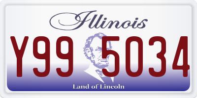 IL license plate Y995034
