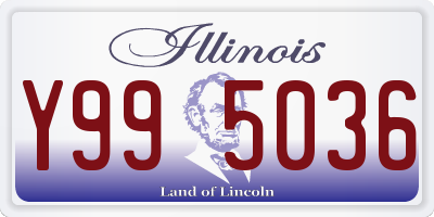 IL license plate Y995036