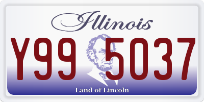 IL license plate Y995037