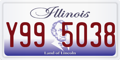 IL license plate Y995038