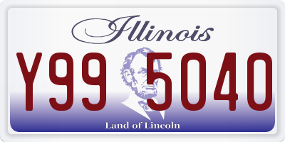 IL license plate Y995040