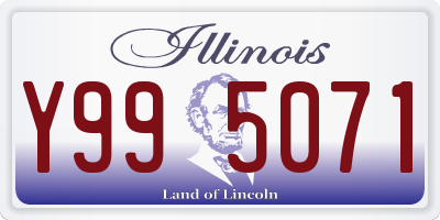 IL license plate Y995071