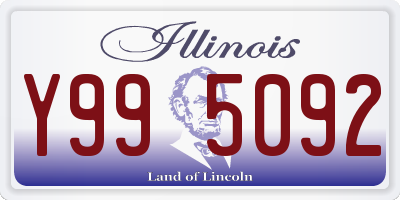 IL license plate Y995092