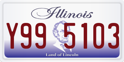 IL license plate Y995103