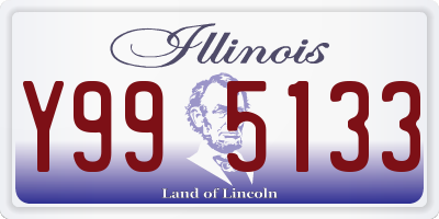IL license plate Y995133
