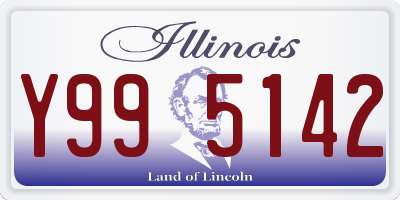 IL license plate Y995142