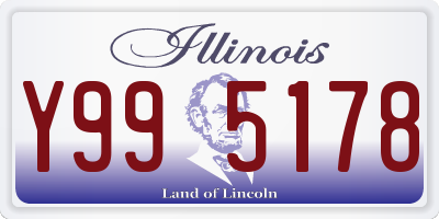 IL license plate Y995178