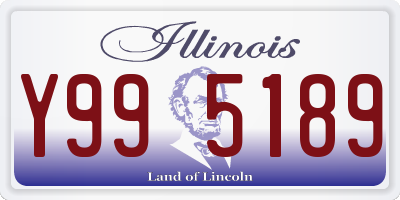 IL license plate Y995189