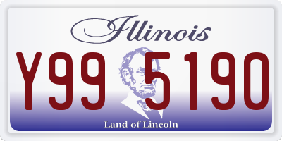 IL license plate Y995190