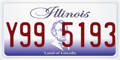 IL license plate Y995193