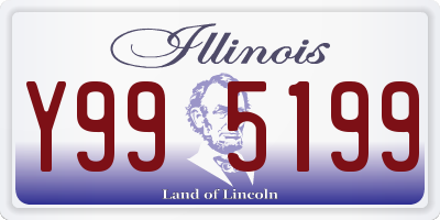 IL license plate Y995199