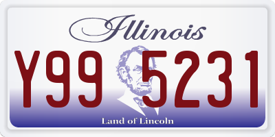 IL license plate Y995231