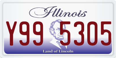 IL license plate Y995305