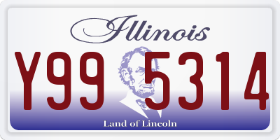 IL license plate Y995314