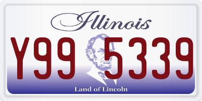 IL license plate Y995339