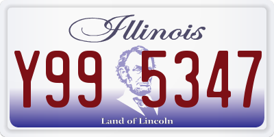 IL license plate Y995347
