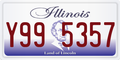 IL license plate Y995357
