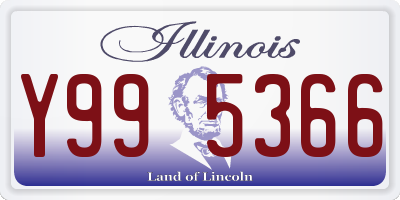 IL license plate Y995366