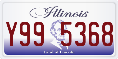 IL license plate Y995368