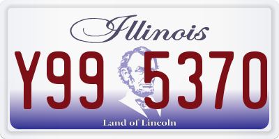 IL license plate Y995370