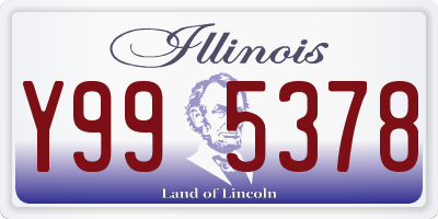 IL license plate Y995378