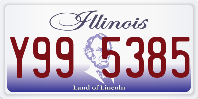 IL license plate Y995385