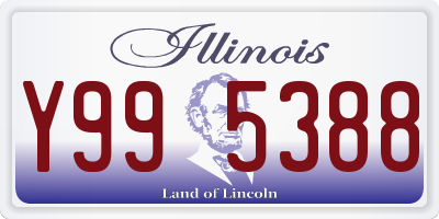 IL license plate Y995388