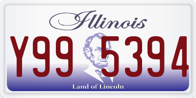 IL license plate Y995394